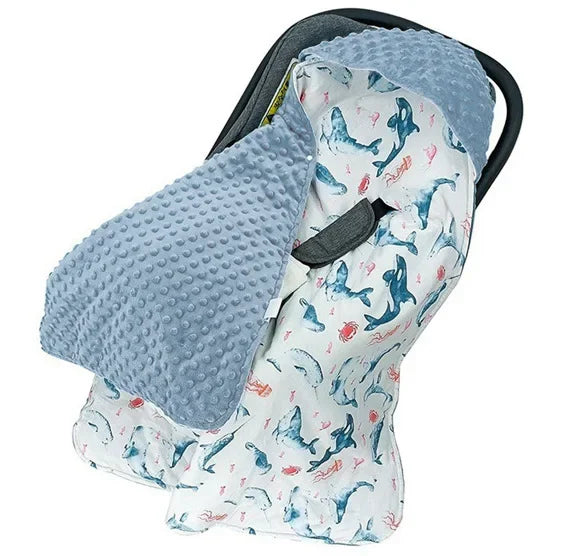 Baby Car seat Hooded Blanket