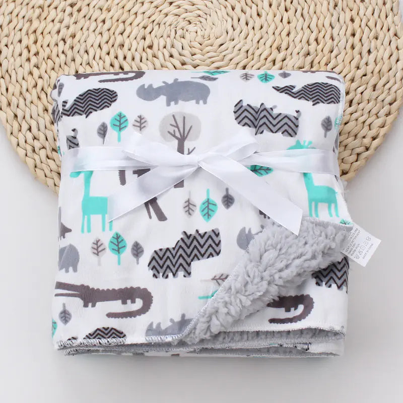 Cartoon Printed Baby Blanket