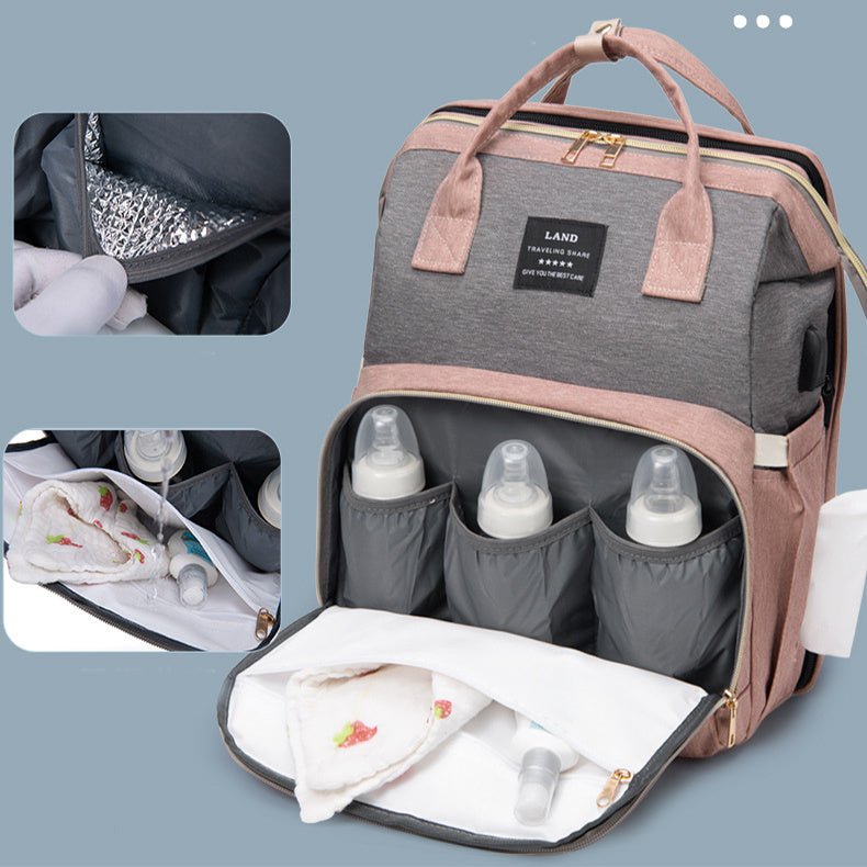 Baby Crib Backpack with large capacity baby changing station on-the-go