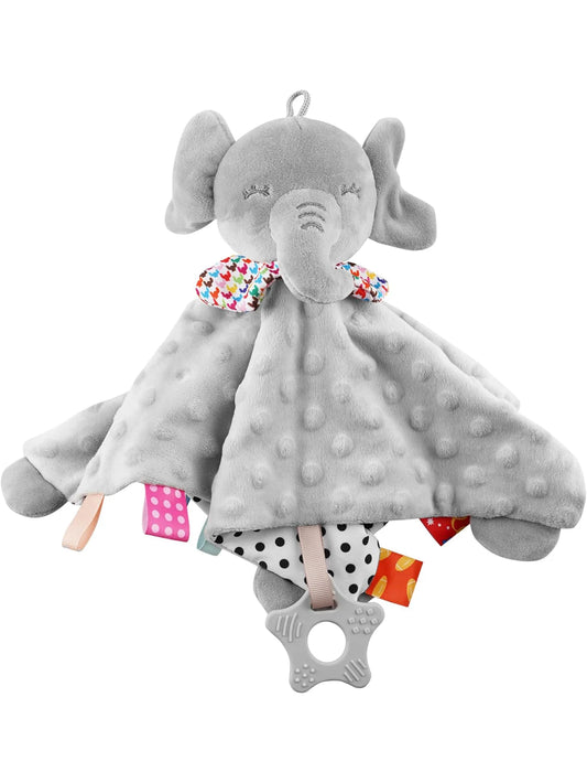 Elephant Baby Soft Soothing blanket with rattle