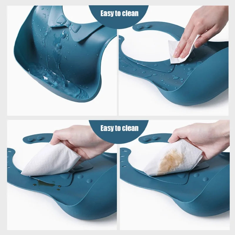 Waterproof Baby Food Silicon Bibs