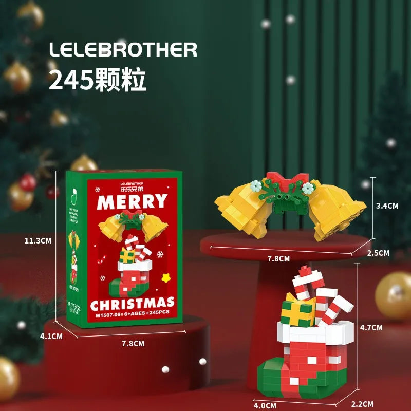 Building block Christmas figures – fun for the whole family