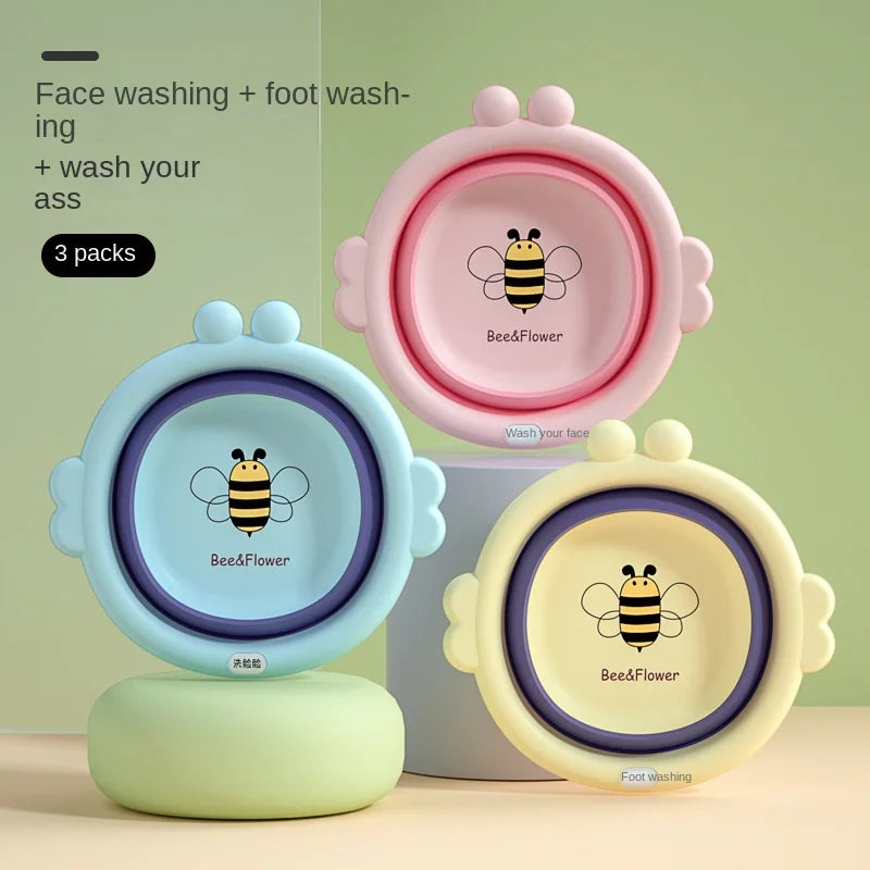 Newborn Folding Basin Baby Three Piece Set for Children