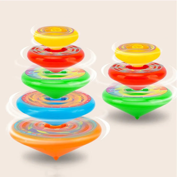 Kids Spinning Top Gyro Folding Spinning Top Rotating Toy