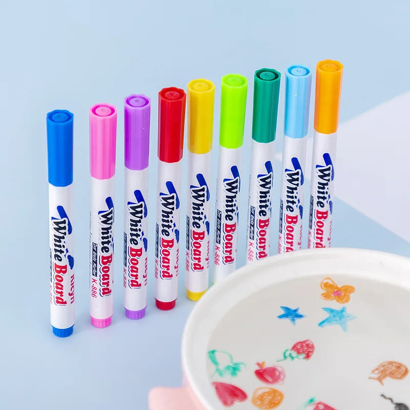 Water Floating Magical Ink Pens with spoon