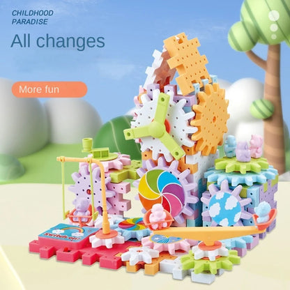 Rotating Montessori Building Blocks Toy