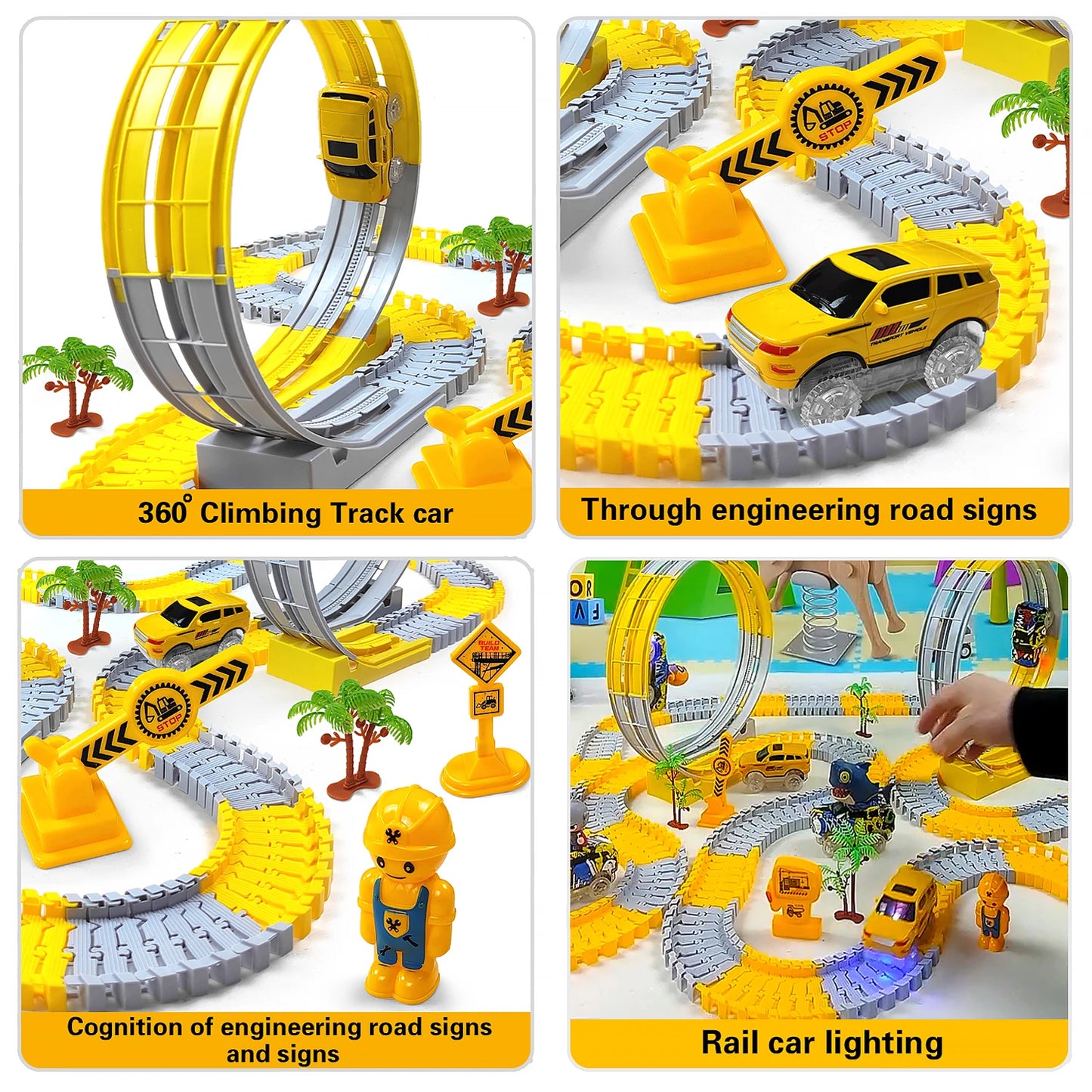Electric Magical Flexible Track Cars Toy