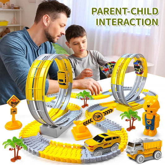 Electric Magical Flexible Track Cars Toy