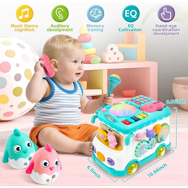 Montessori Educational Musical Bus Toys