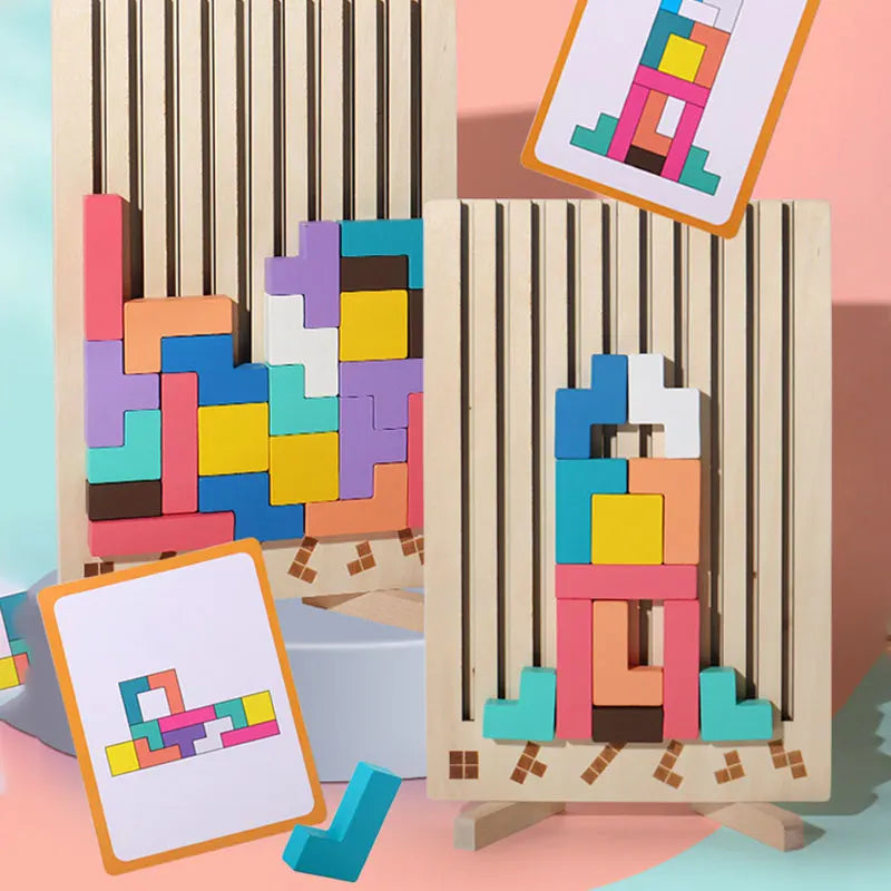 3D Colour Block Puzzle Nursery Learning Toy