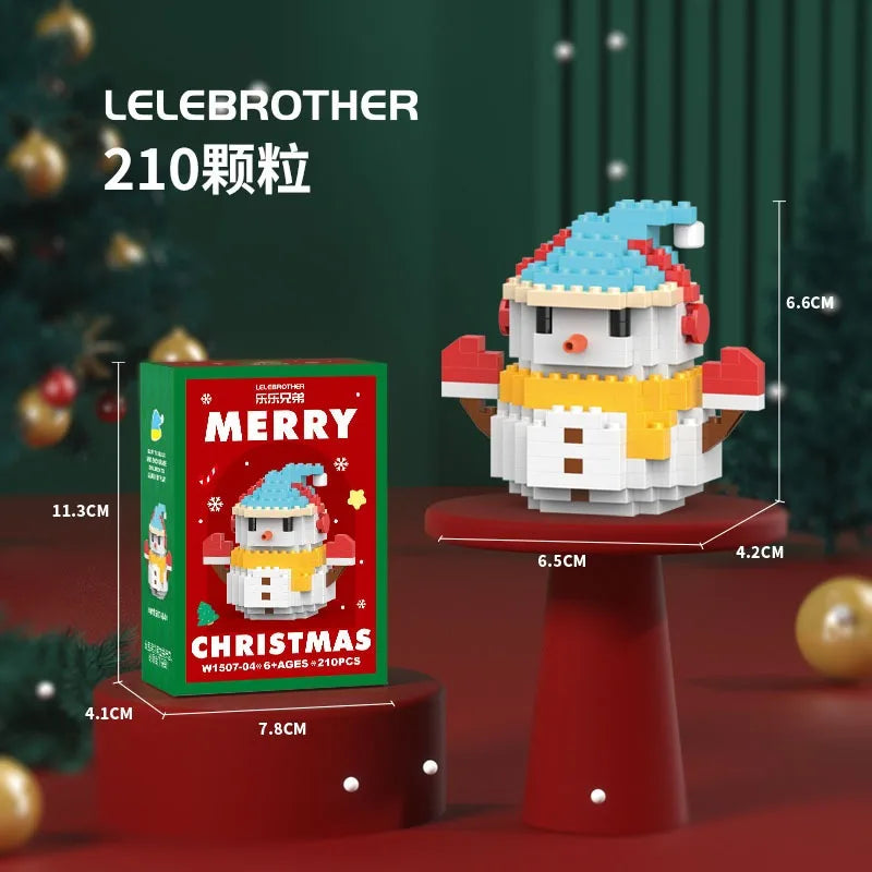 Building block Christmas figures – fun for the whole family