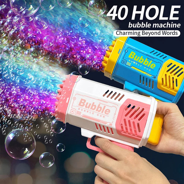 Kids bubble gun summer outdoor fun