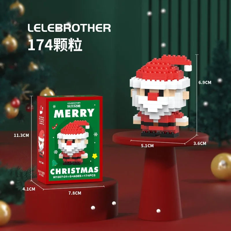 Building block Christmas figures – fun for the whole family