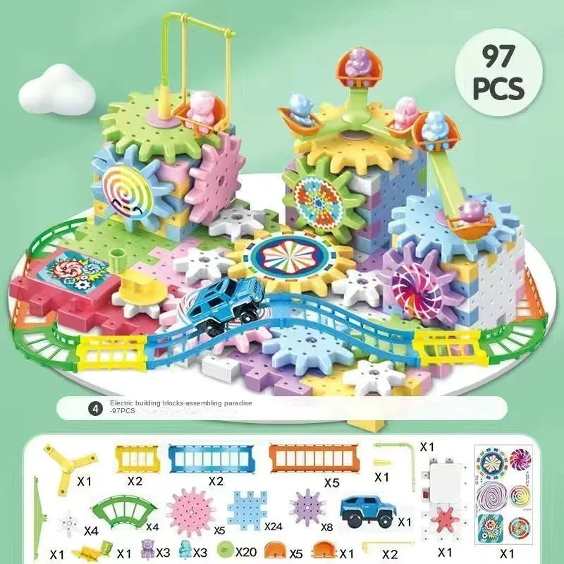 Rotating Montessori Building Blocks Toy