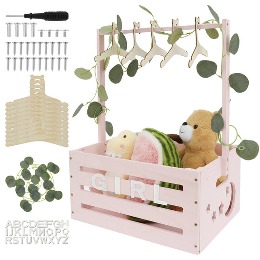 Wood Baby Decorative Storage Basket