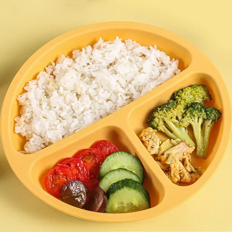 3Pcs Silicone Baby Feeding Set