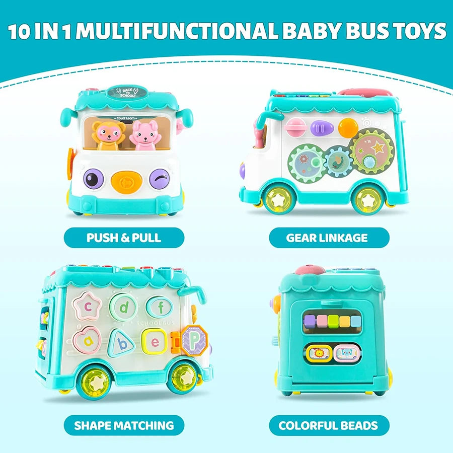 Nursery Educational Musical Bus Toys