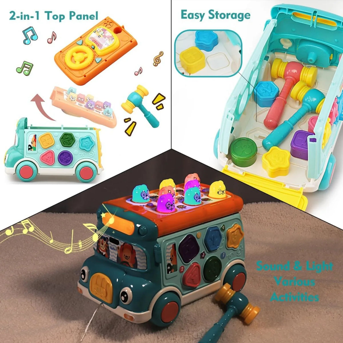 Nursery Musical Baby Bus Toy