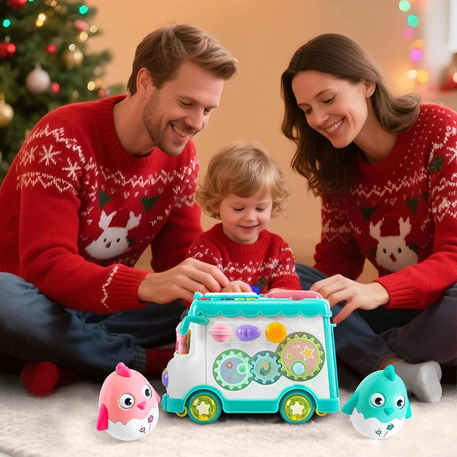 Montessori Educational Musical Bus Toys