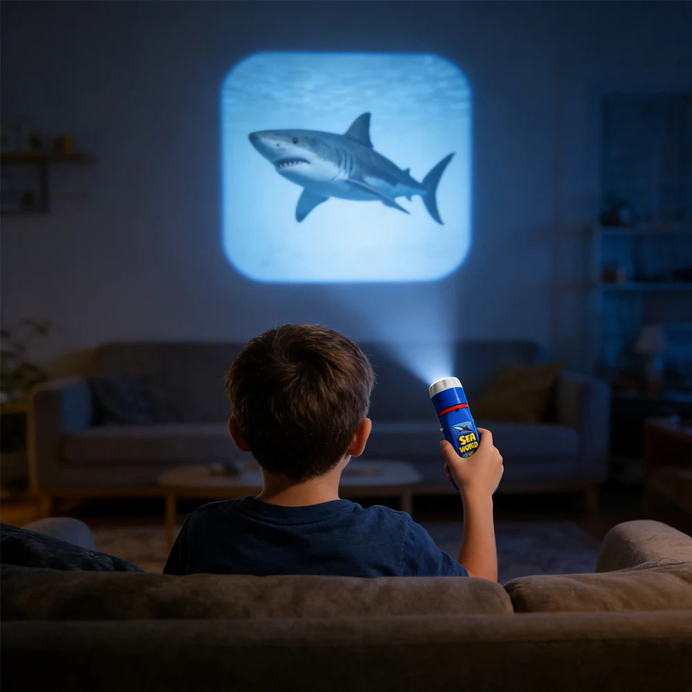 Kids projector flashlight toy