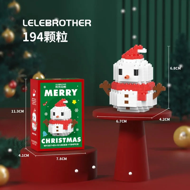 Building block Christmas figures – fun for the whole family