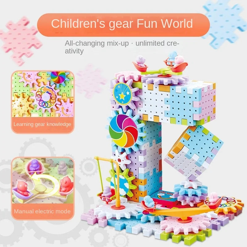 Rotating Montessori Building Blocks Toy