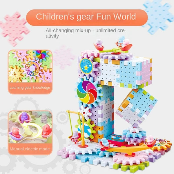 Rotating Montessori Building Blocks Toy