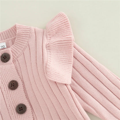 Autumn Infant baby Romper Cotton Knit Long Sleeves