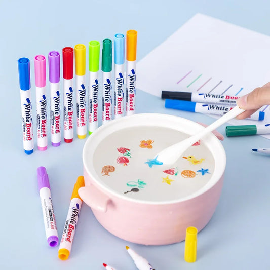 Water Floating Magical Ink Pens with spoon