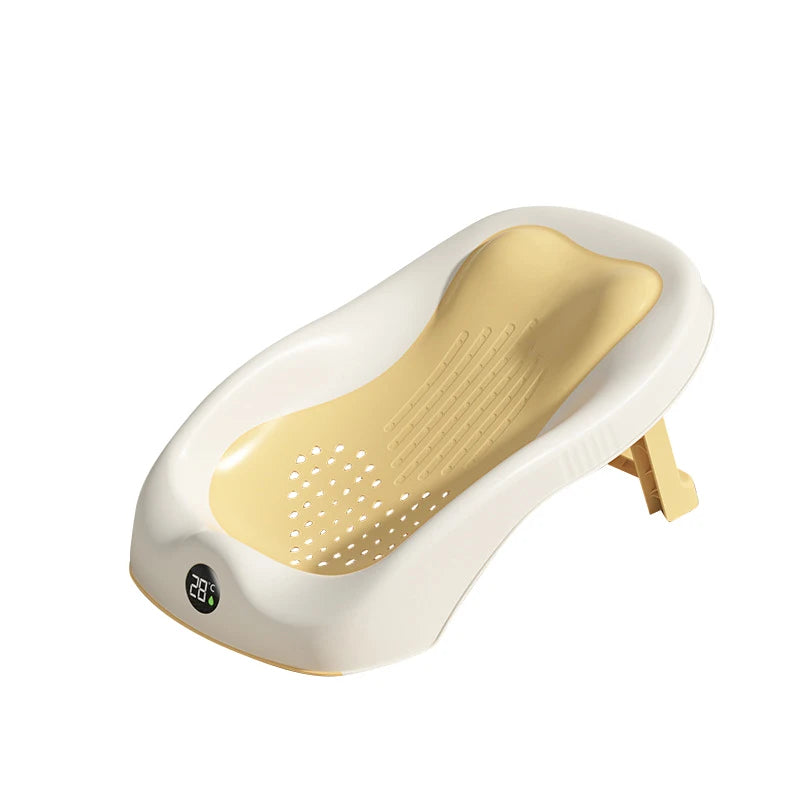 Newborn Baby Bath Seat with Thermometer