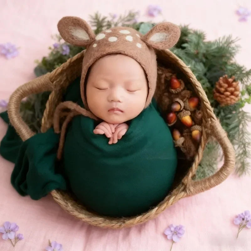 Photography Posing Props 1pc Rattan Nest Basket