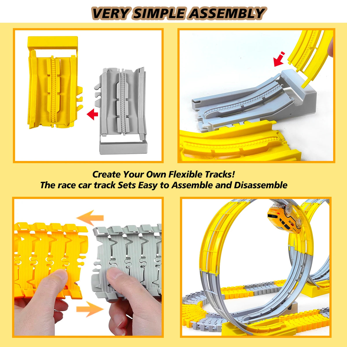 Electric Magical Flexible Track Cars Toy