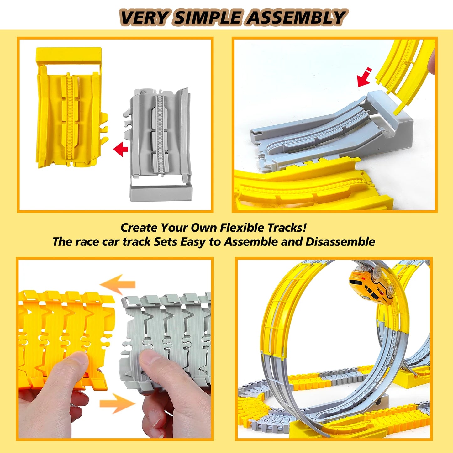 Electric Magical Flexible Track Cars Toy