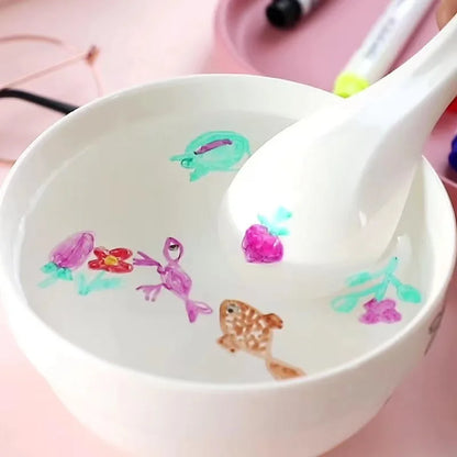 Water Floating Magical Ink Pens with spoon