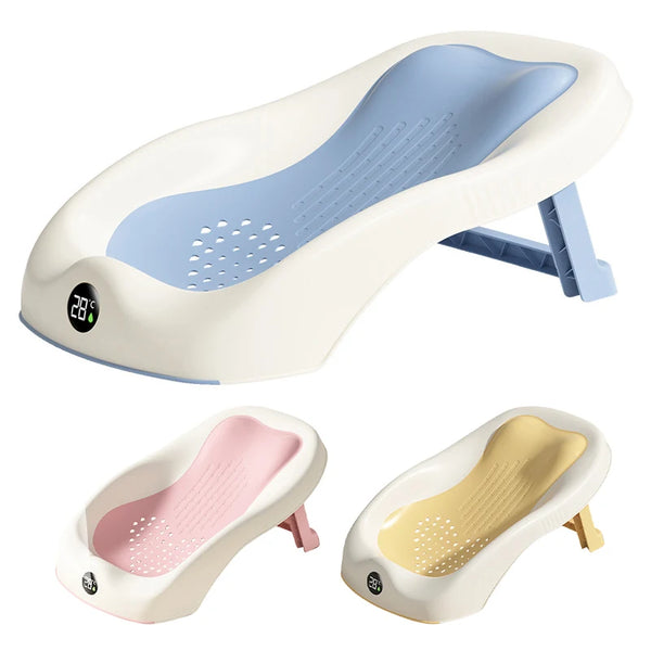 Newborn Baby Bath Seat with Thermometer