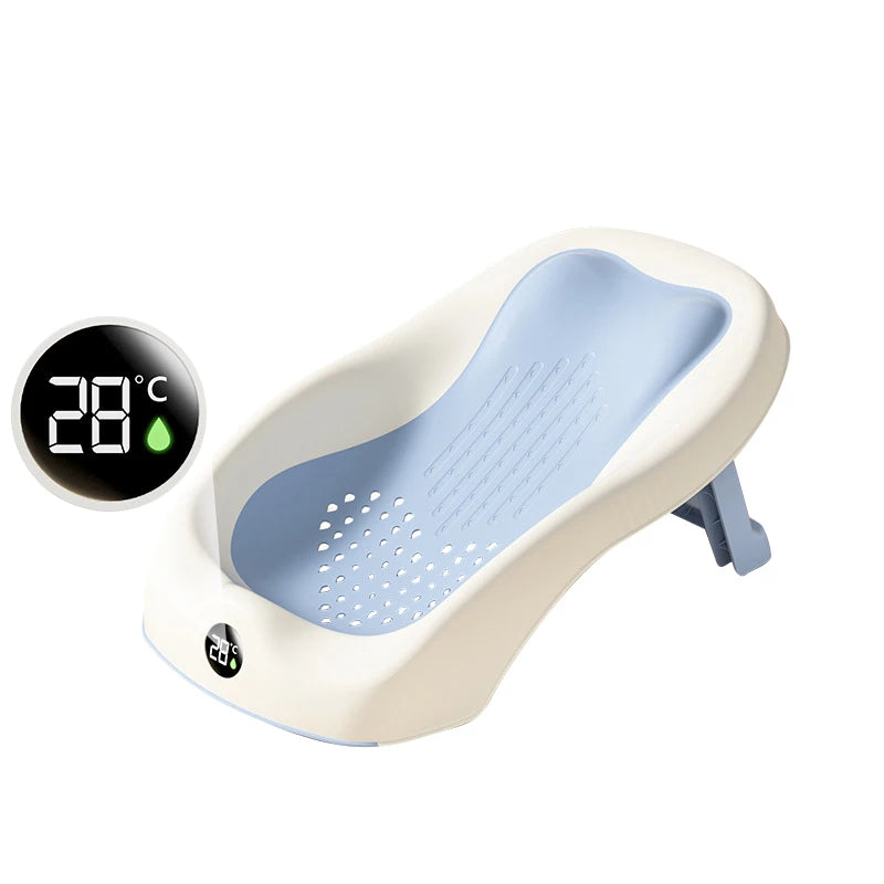 Newborn Baby Bath Seat with Thermometer