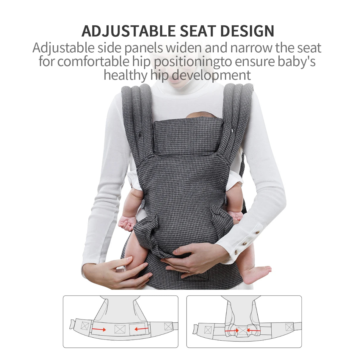 Sunveno Ergonomic Baby Carrier for Newborn with Neck Support