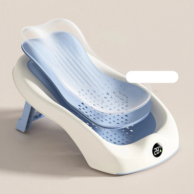 Newborn Baby Bath Seat with Thermometer