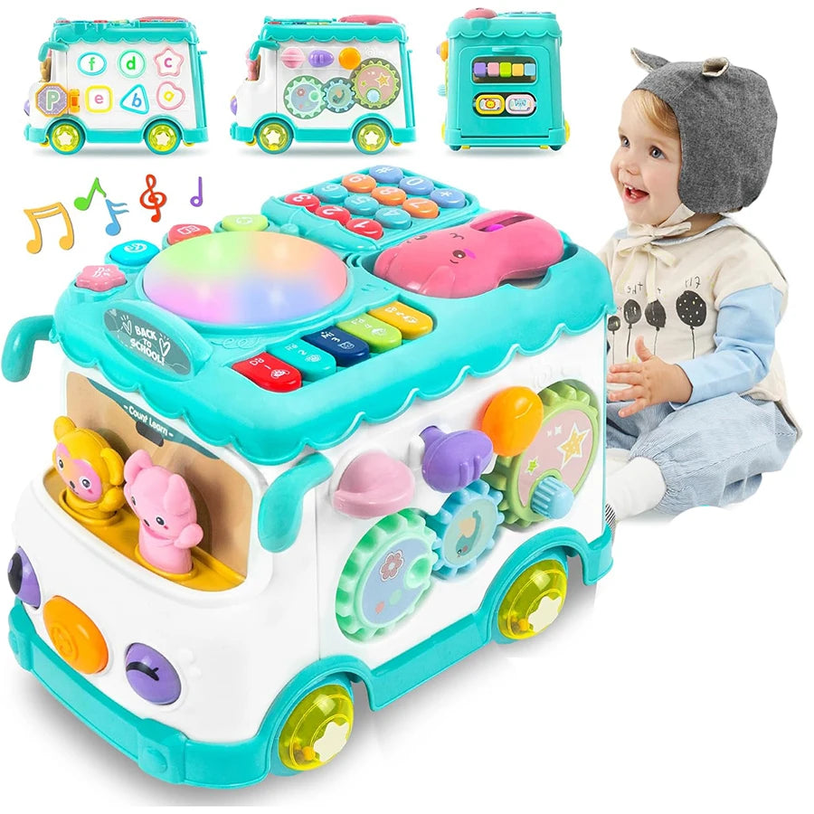 Montessori Educational Musical Bus Toys