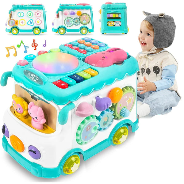 Montessori Educational Musical Bus Toys