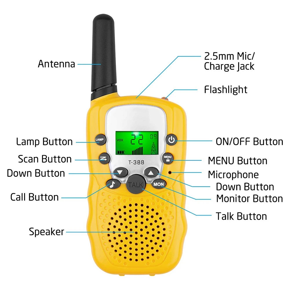 3 PCS Walkie Talkies for Kids