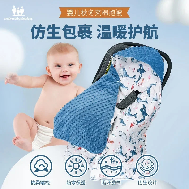 Baby Car seat Hooded Blanket