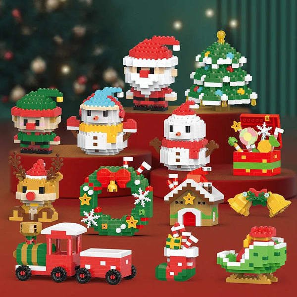 Building block Christmas figures – fun for the whole family