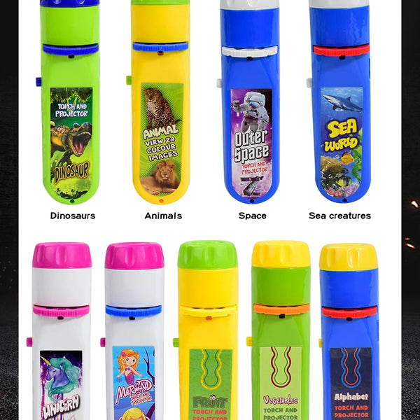 Kids projector flashlight toy