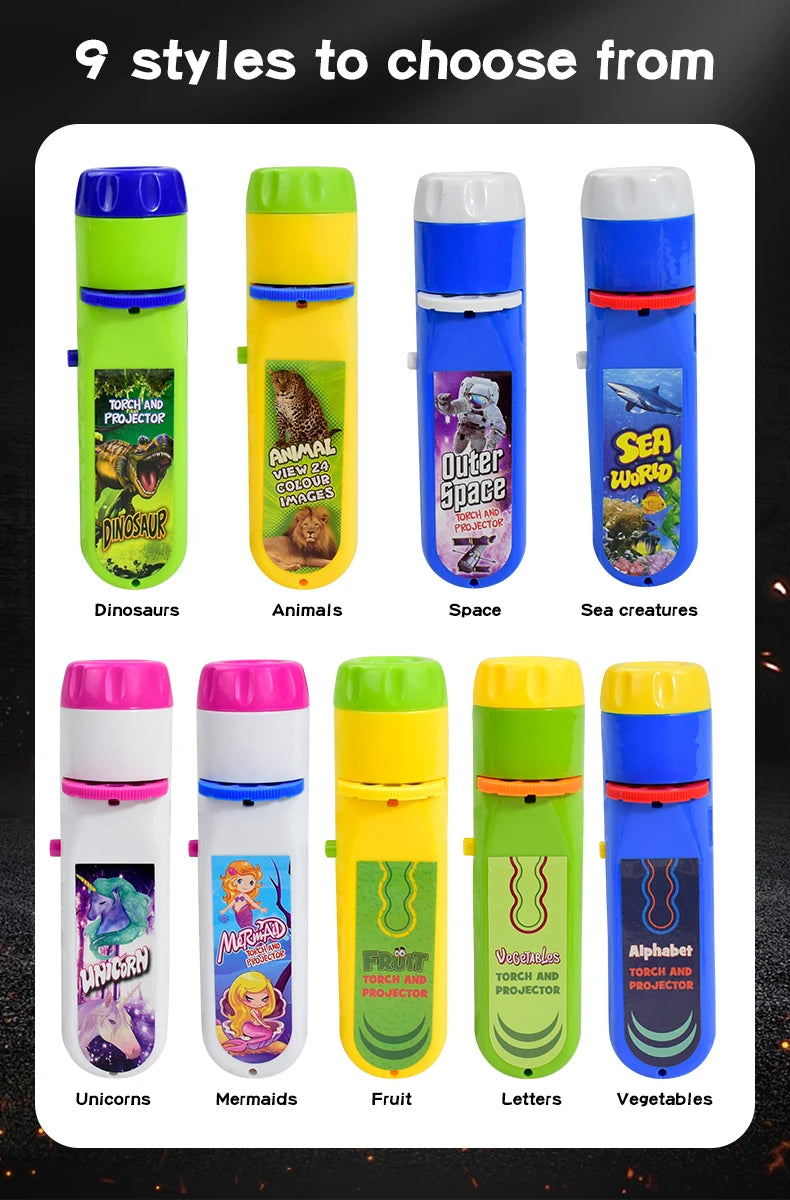 Kids projector flashlight toy