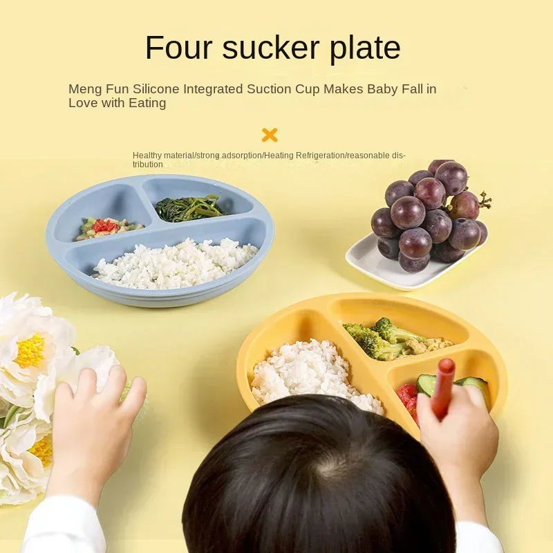 3Pcs Silicone Baby Feeding Set
