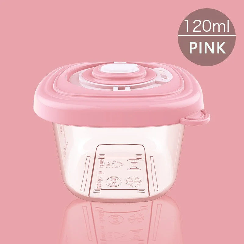 4 Pcs Airtight Portable Baby Food Storage Container