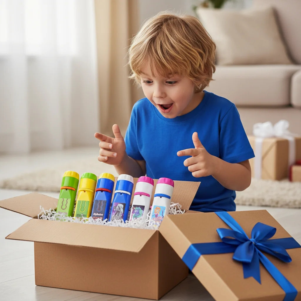Kids projector flashlight toy