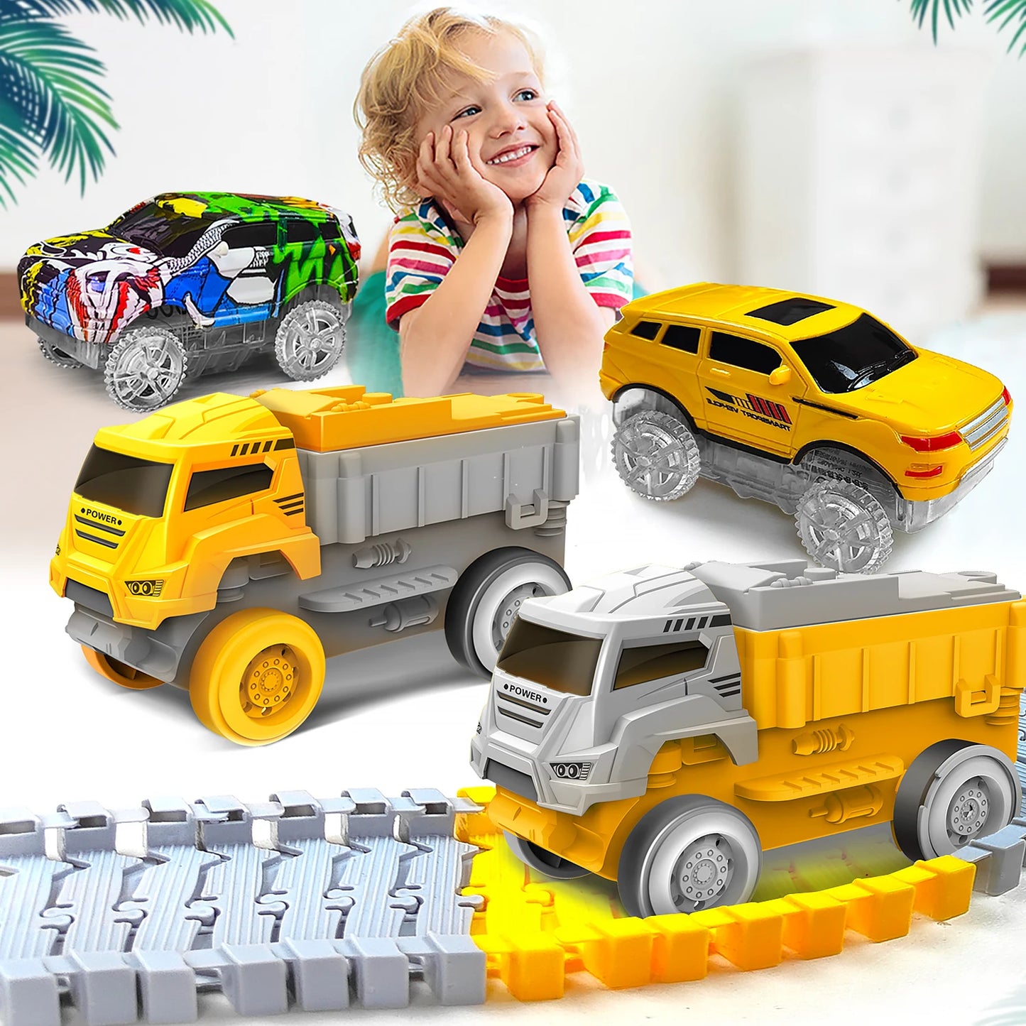 Electric Magical Flexible Track Cars Toy