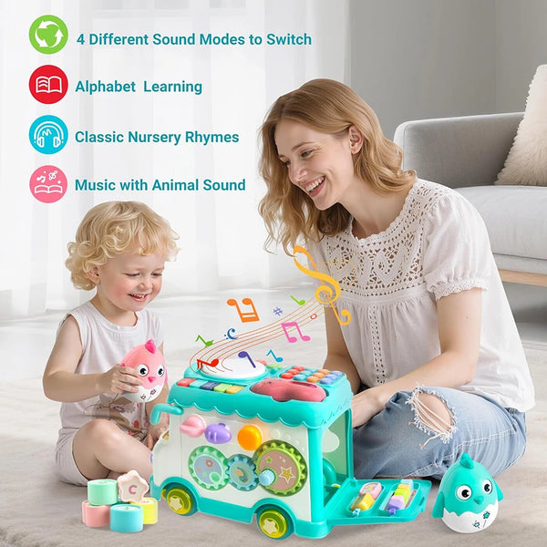 Montessori Educational Musical Bus Toys